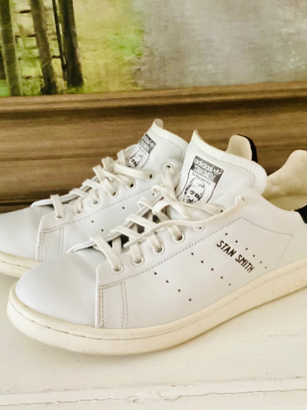 Adidas Originals Stan Smith Lux Crystal White Off White Core Black HQ6785 US 6